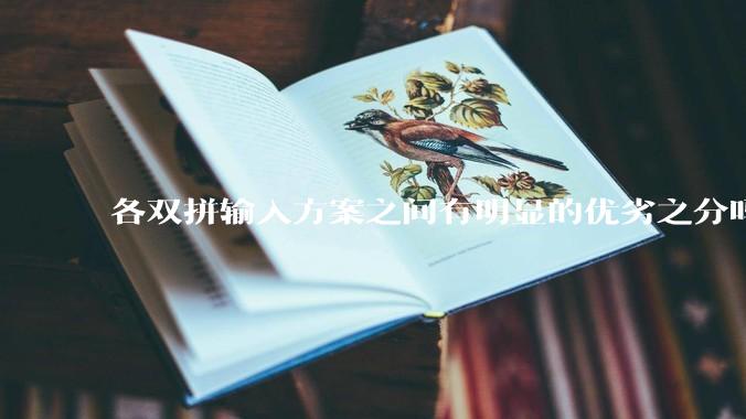 各双拼输入方案之间有明显的优劣之分吗?