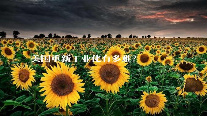 美国重新工业化有多难?