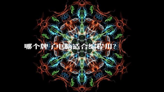 哪个牌子电脑适合编程用?